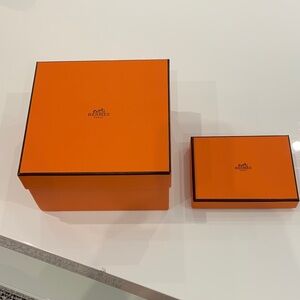 Hermes Orange Luxury Gift Box Duo